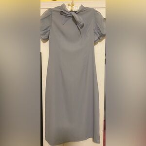 Blue Ankle Length Dress